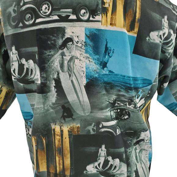 Men's Small Vintage All Over Print Shirt by Icebox - Picture 3 of 8